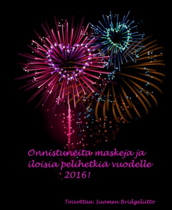 Onnellista vuotta 2016!