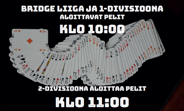 Bridge Liiga alkaa 1.4.