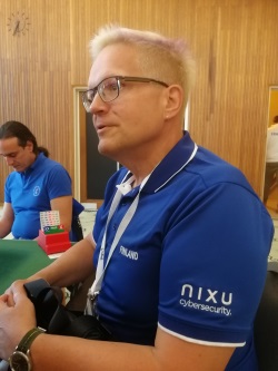 Pekka Viitasalo Kreikka vastassa.
