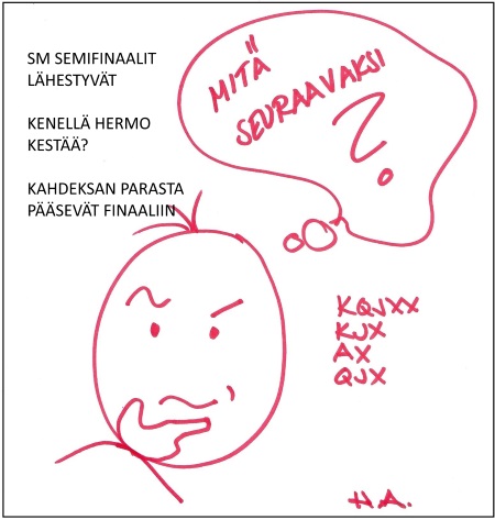SM-joukkiksen semifinaalit ovat tulossa