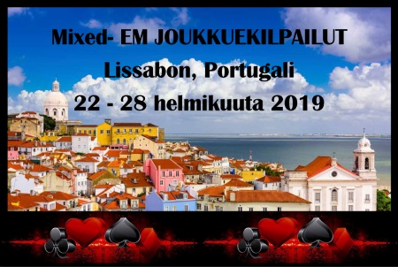 EM-kilpailut pelataan Lissabonissa.