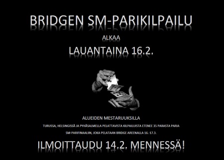 Alueiden mestaruudet pelataan 16.2.