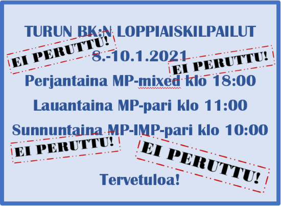 Turun loppiaiskisat pelataan BBO:ssa