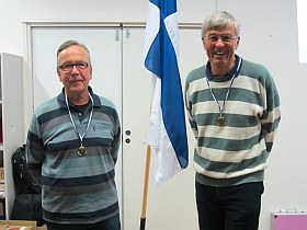 Vuoden 2012 parimestarit Johan Lindén ja Martin Arle