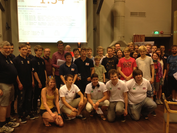 All junior teams and their captains gathered together at pla