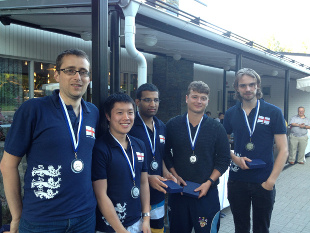 Silver medalists: England U26 team